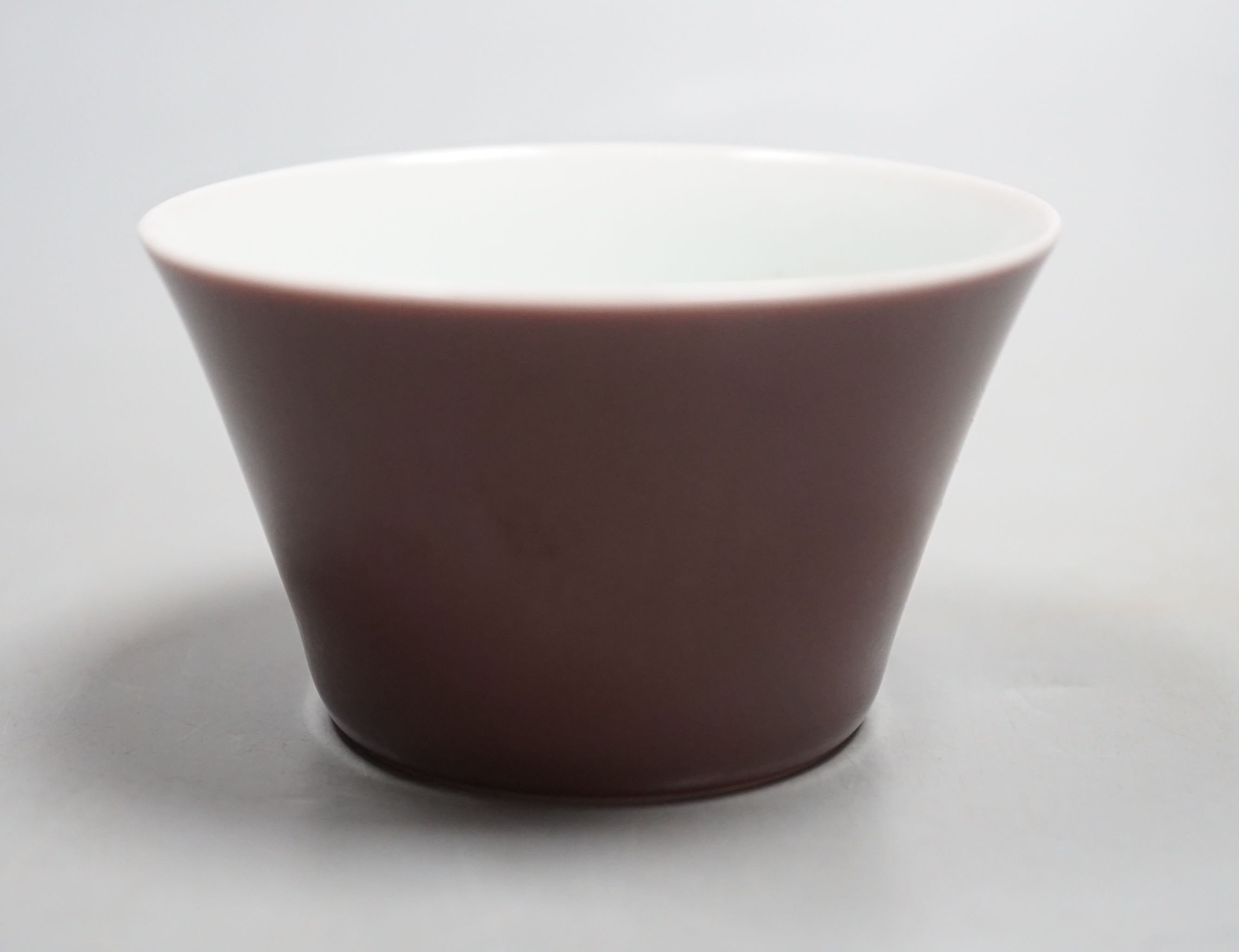 A Chinese sang-de-boeuf glazed cup